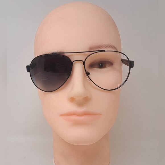 Burberry Men's Aviator Sunglasses Frames Only Pilot Black Metal B3086 59-15-140